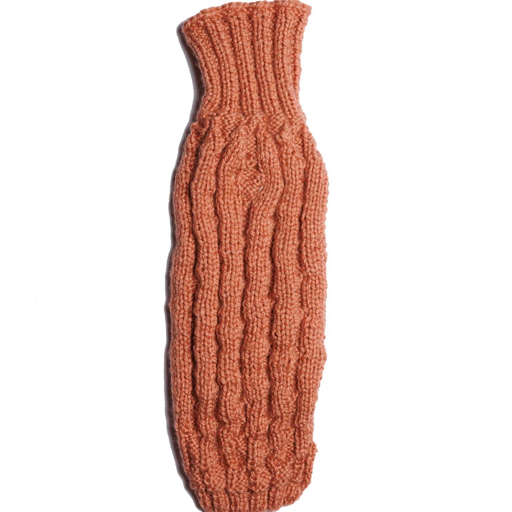 Sweter o splocie WARKOCZ - rudy LOLA - obrazek 3